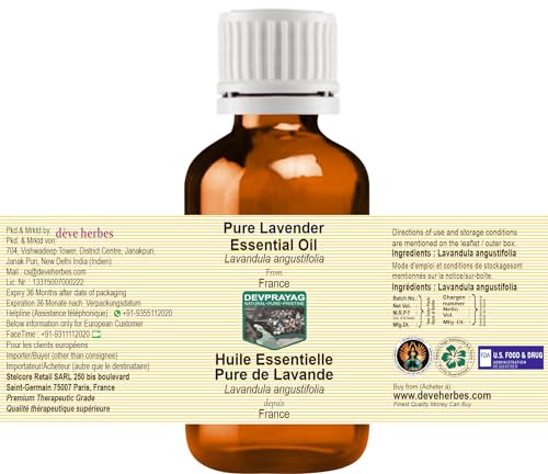 Devprayag Pure Lavender Essential Oil – 3 x 100ml