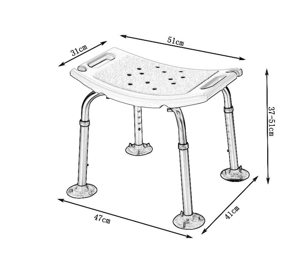 CHEWYNP 150kg Shower Chair & Bath Stool for Seniors