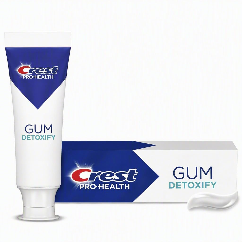 Crest Pro-Health Gum Detoxify Deep Clean Toothpaste 4.8 oz - Anticavity, Antibacterial Flouride Toothpaste, Clinically Proven, Gum and Enamel Protection, Plaque Control