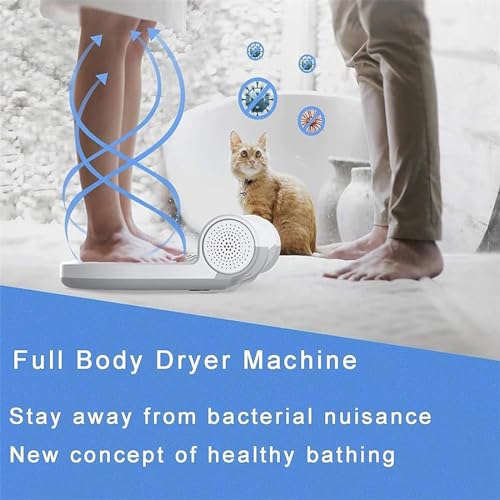 Full Body Dryer for Shower, 1350W Air Shower,Negative Ions Body Heater Blow Dryer, Waterproof Smart tat Body Heater Blow Dryer, Foot Touch Screen, Body Care Dryer,WithoutWeightScale