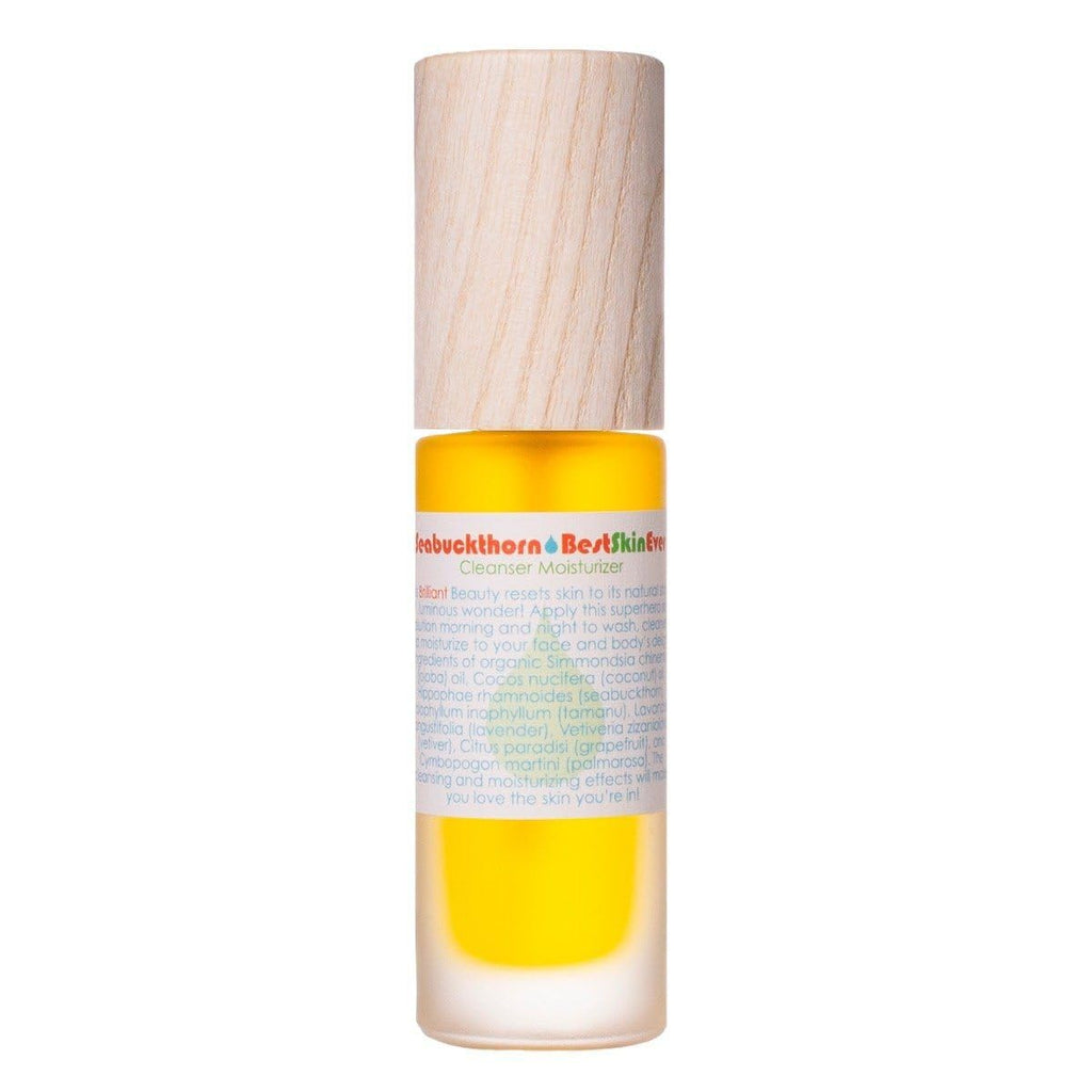 Living Libations - Organic Best Skin Ever All-In-One Facial Cleanser, Exfoliator + Moisturizer | Natural, Wildcrafted, Vegan Clean Beauty (Seabuckthorn)