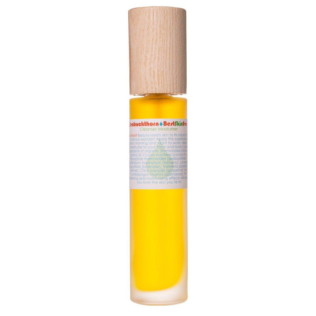 Living Libations - Organic Best Skin Ever All-In-One Facial Cleanser, Exfoliator + Moisturizer | Natural, Wildcrafted, Vegan Clean Beauty (Seabuckthorn)