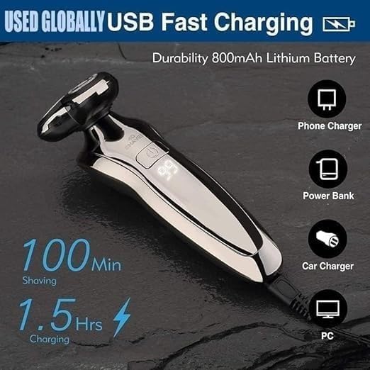 EZAGMWGFB Electric Razor for Men's, Men's Electric Shaver,Electric Shaver for Men,Beard and Mustache Trimmer,Washable and USB Charging Shaving Machine