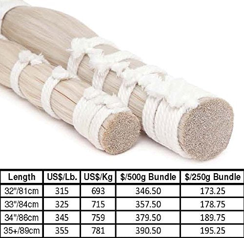 Platinum Coarse Bow Hair (35+inches 250g Half Bundle)