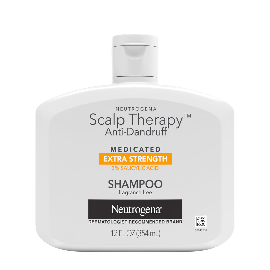 Neutrogena Scalp Therapy Anti-Dandruff Shampoo, Fragrance Free, 12 Fl Oz