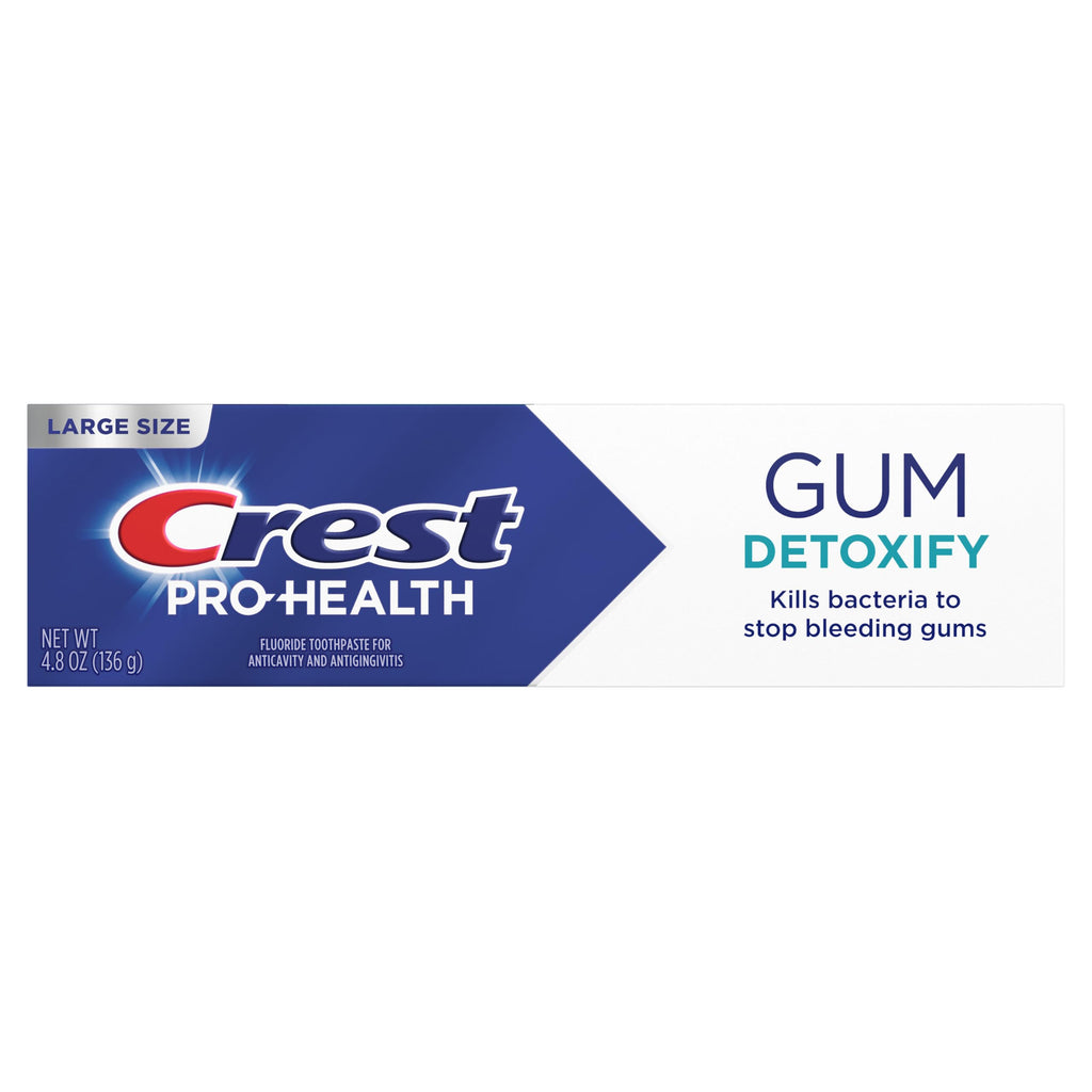 Crest Pro-Health Gum Detoxify Deep Clean Toothpaste 4.8 oz - Anticavity, Antibacterial Flouride Toothpaste, Clinically Proven, Gum and Enamel Protection, Plaque Control