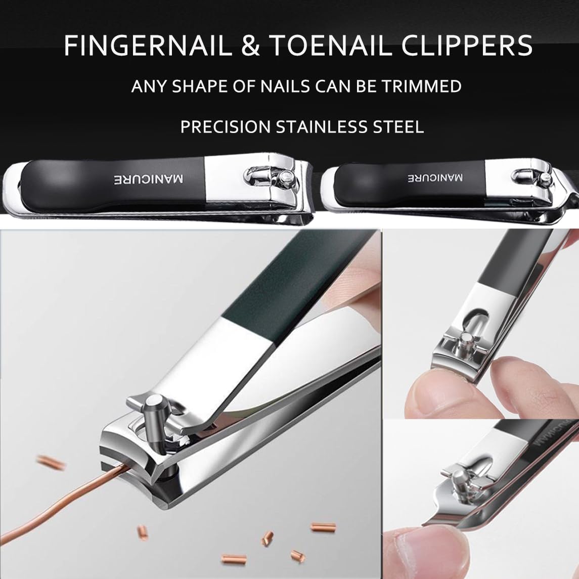 Toenail Clippers for Seniors Thick Toenails Angled Head Large Toe Nail Clippers Heavy Duty Ingrown Toenail Clippers