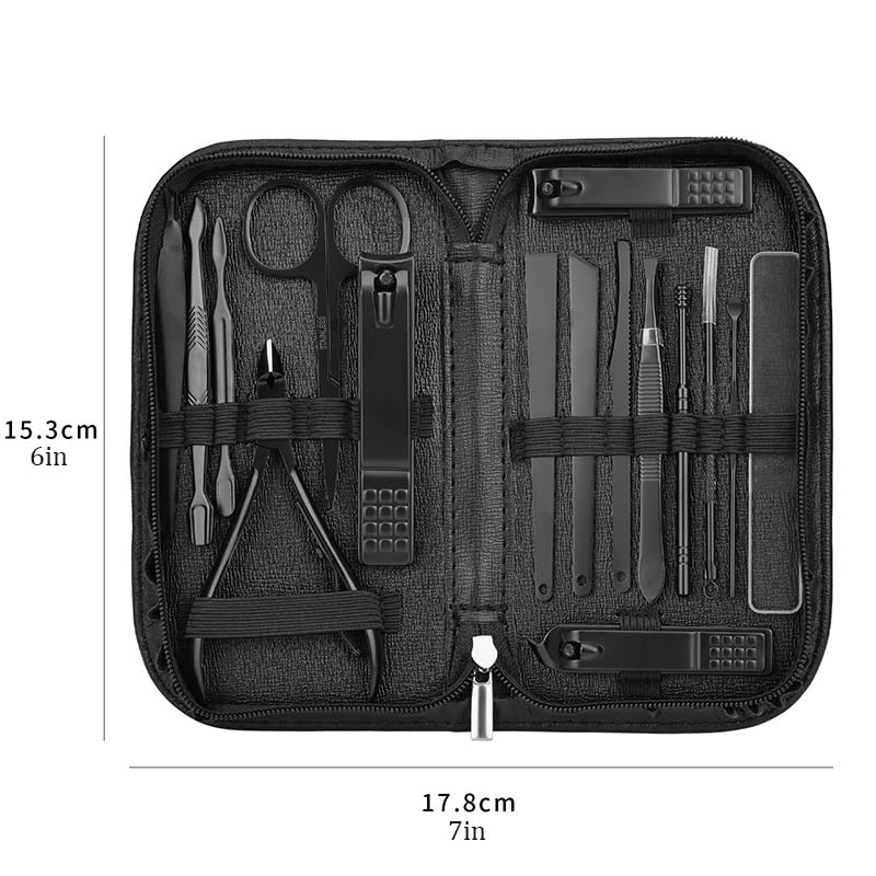 DFWZMQTG Manicure Tools Nail Clippers Set Nail Clippers 16 Piece Set Manicure Set