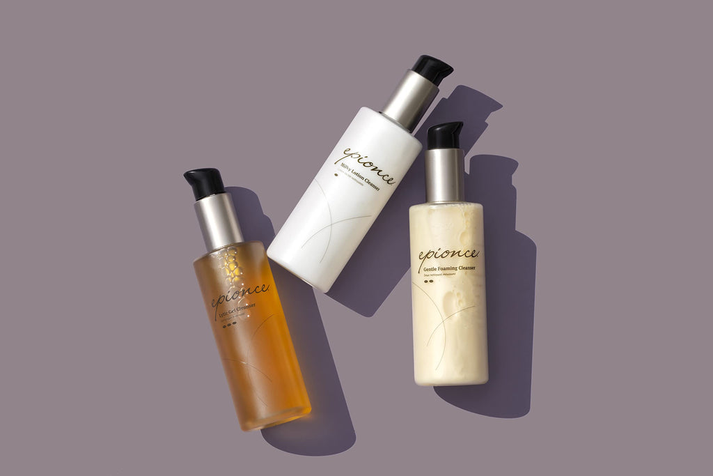 Epionce Dry, Sensitive, & Normal Skin Routine with Cleanser, Serum, Moisturizer, & Tinted SPF