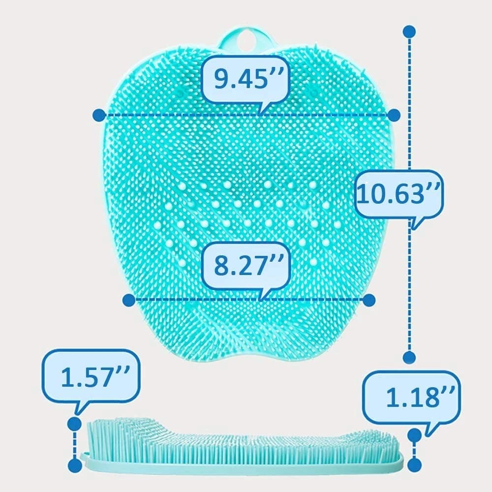 TBNLASS Bath Cushion Brush Anti-Slip Lazy Wash Feet Skin Bathroom Artifact Back Shower Foot