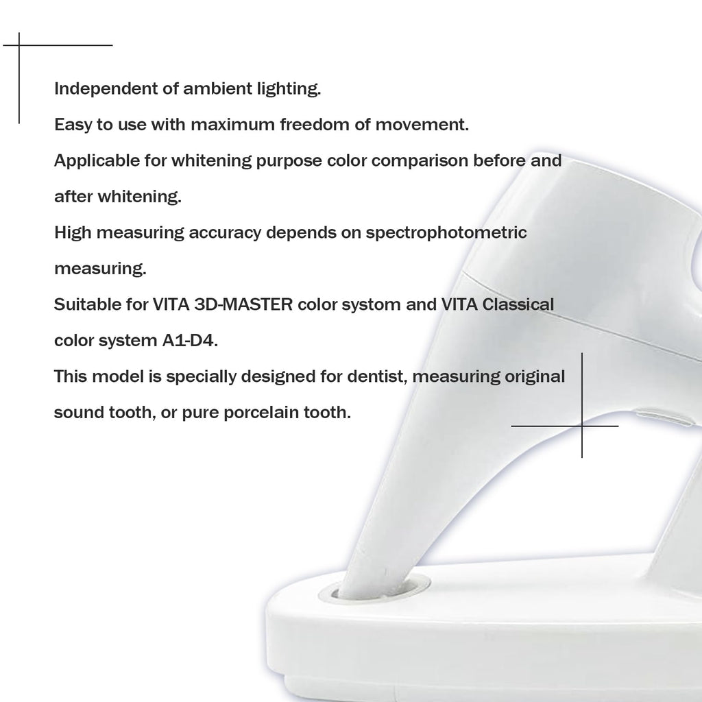 Windplusya Dental Digital Color Comparator, High Accuracy Tooth Digital Shade Guide with Led Display.
