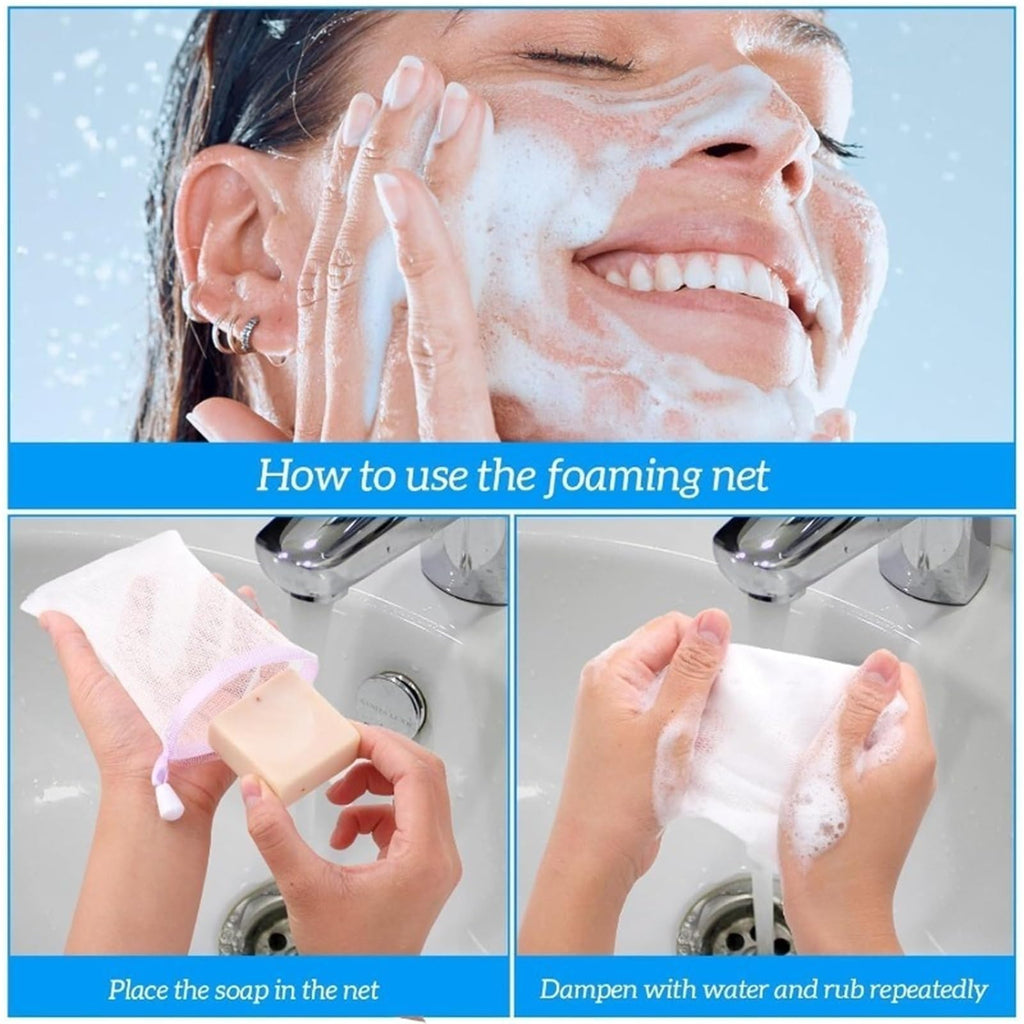 Soap Saver Bag 6-600PCS Portable Soap Pouch Multi Use Lather Net for Travel Camping Cleanser Shaving Cream Body Wash Accessory(600pcs)
