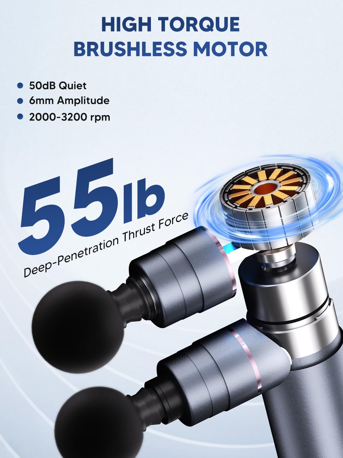 arboleaf Mini Massage Gun, Percussion Deep Tissues Muscle Massager, Full-Metal Travel Massage Gun, Portable Handheld Massager, Compact Sports Massager for Office Gifts for Him, Home, Athletes