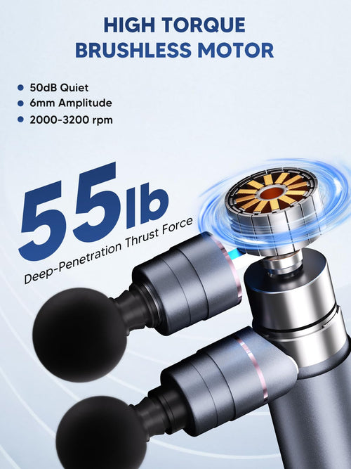 arboleaf Mini Massage Gun, Percussion Deep Tissues Muscle Massager, Full-Metal Travel Massage Gun, Portable Handheld Massager, Compact Sports Massager for Office Gifts for Him, Home, Athletes