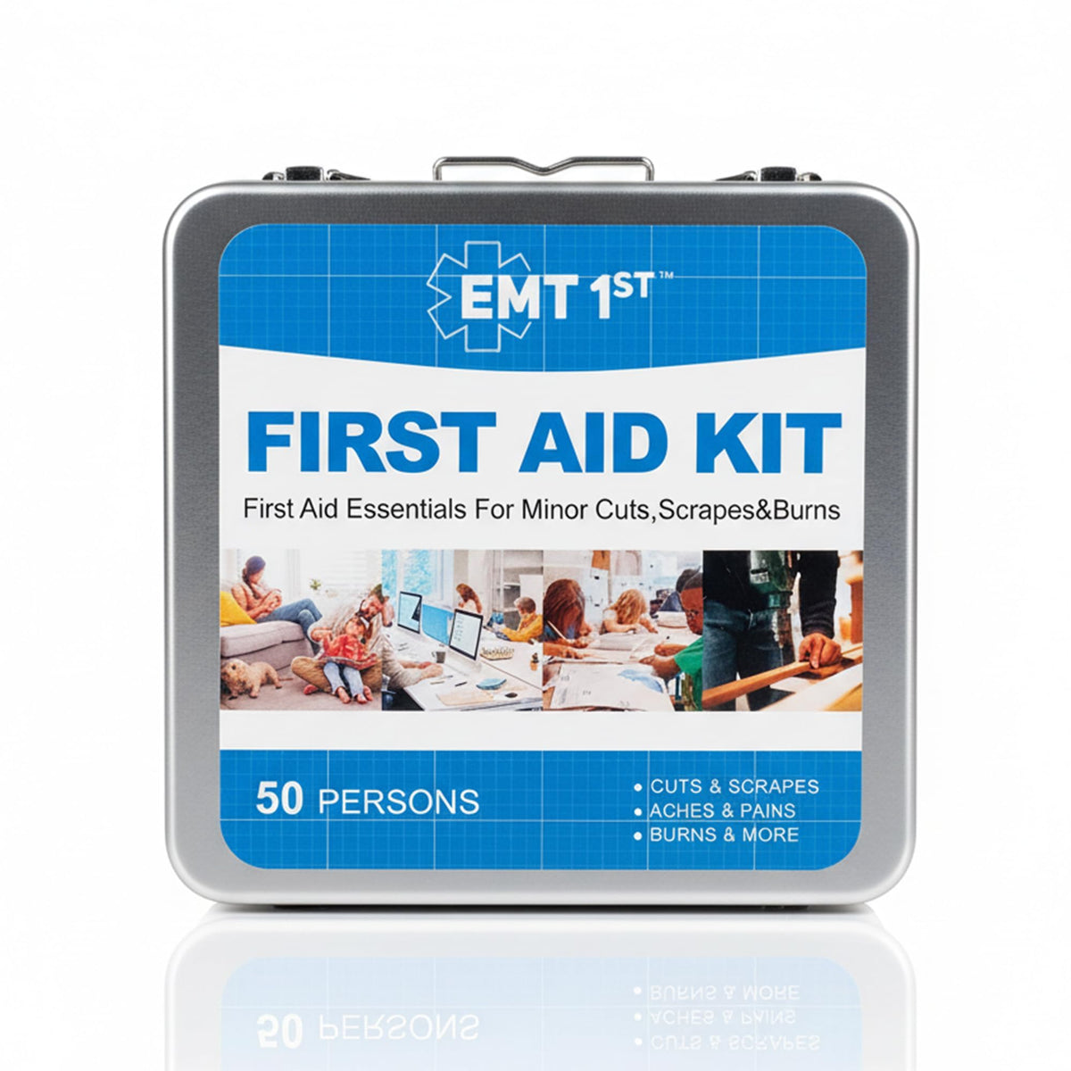 EMT Emergency First Aid Kit with Blanket & Travel Pouch