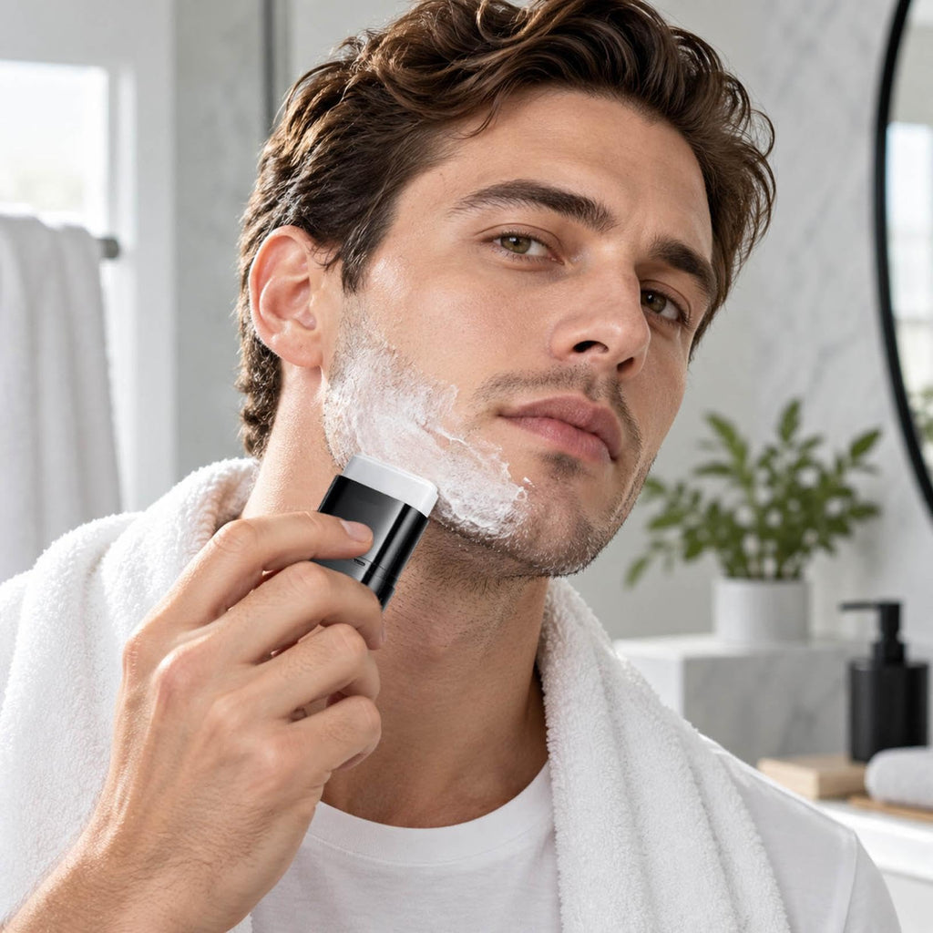 Men's 3-in-1 Shaving & Skincare Stick, Moisturizing Softening Beard
