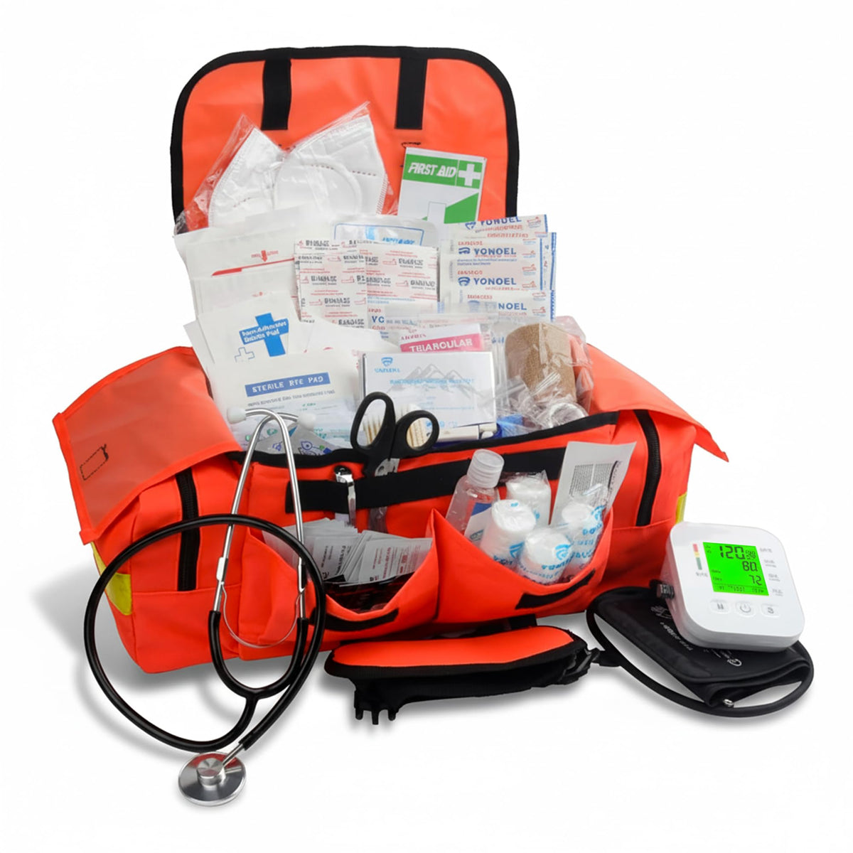 EMT Emergency First Aid Kit with Blanket & Travel Pouch