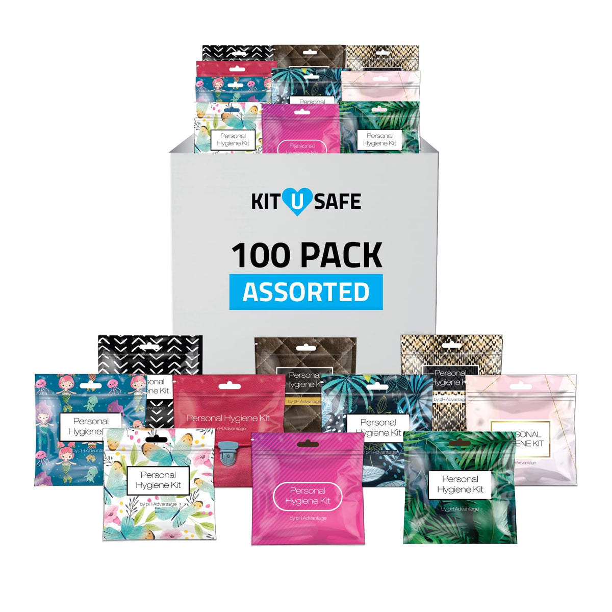 Bulk Menstrual Hygiene Kits with Tampons, Pads & Wipes
