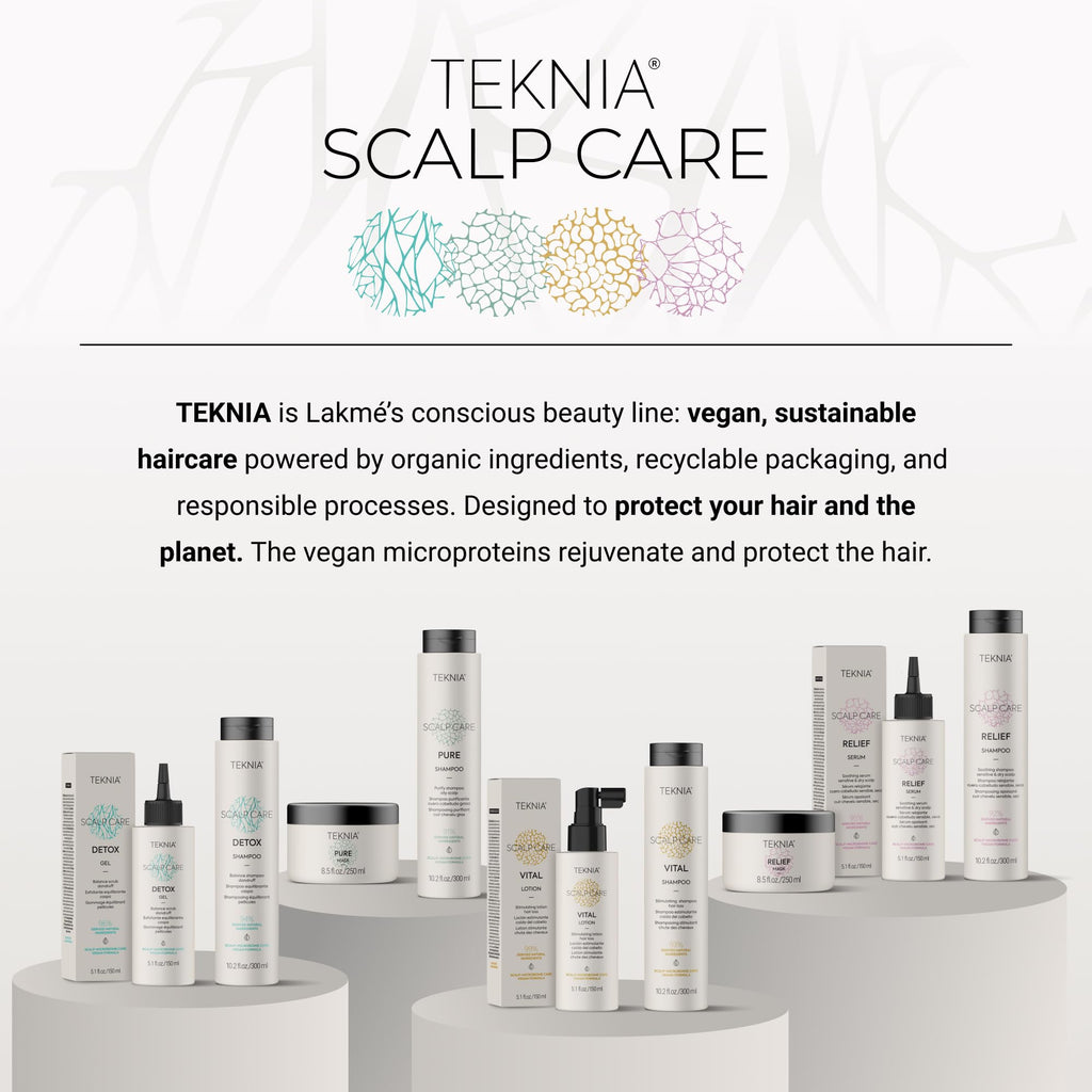 LAKMÉ Teknia Scalp Care Detox Balance Detoxifying Shampoo, Anti Dandruff Shampoo & Scalp Detox