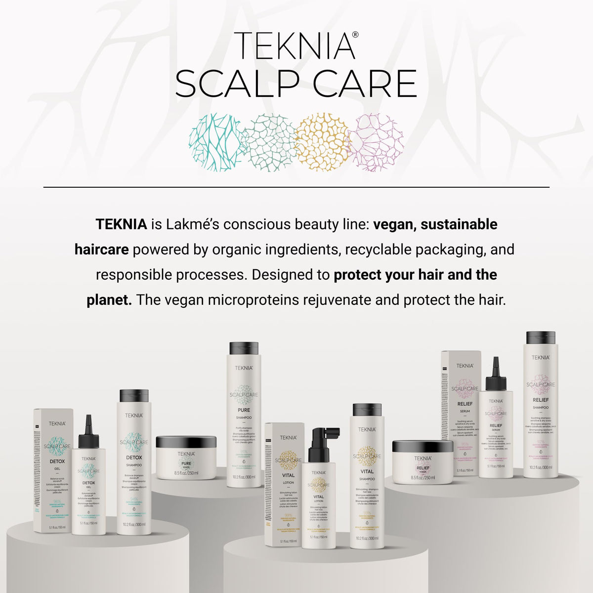 LAKMÉ Teknia Scalp Care Detox Balance Detoxifying Shampoo, Anti Dandruff Shampoo & Scalp Detox