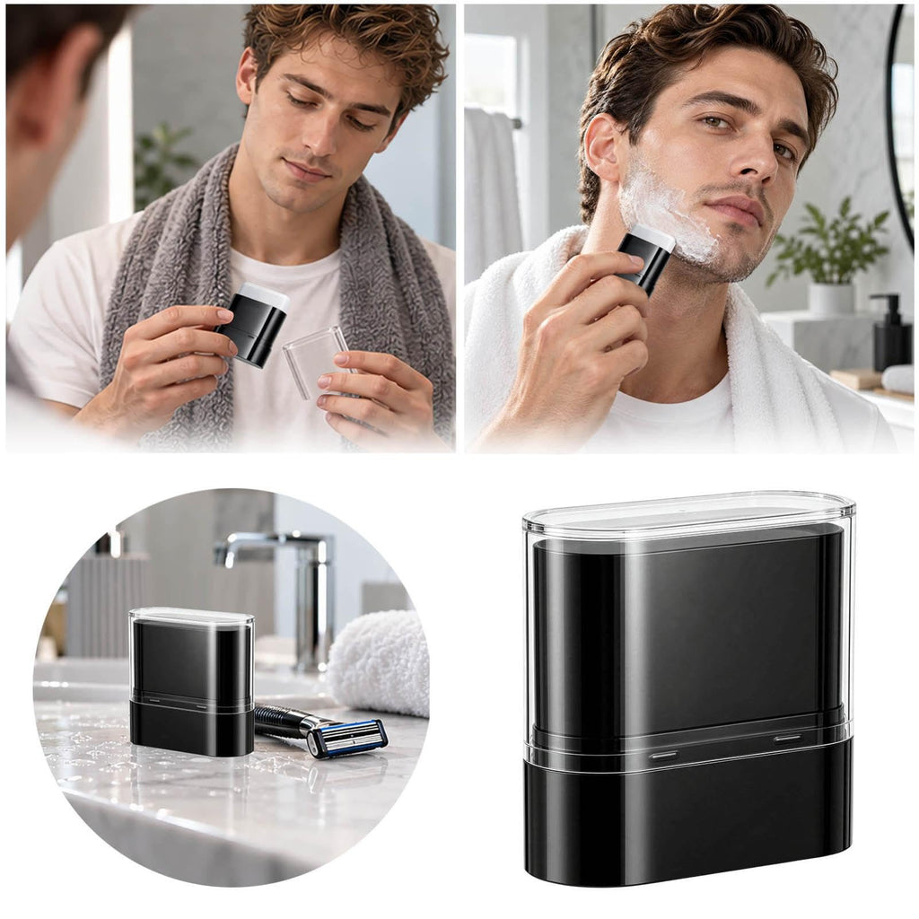 Men's 3-in-1 Shaving & Skincare Stick, Moisturizing Softening Beard