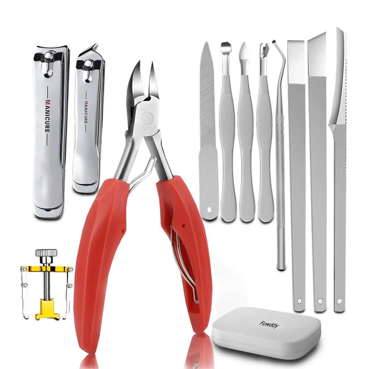 Heavy-Duty Angled Toenail Clippers for Thick Nails