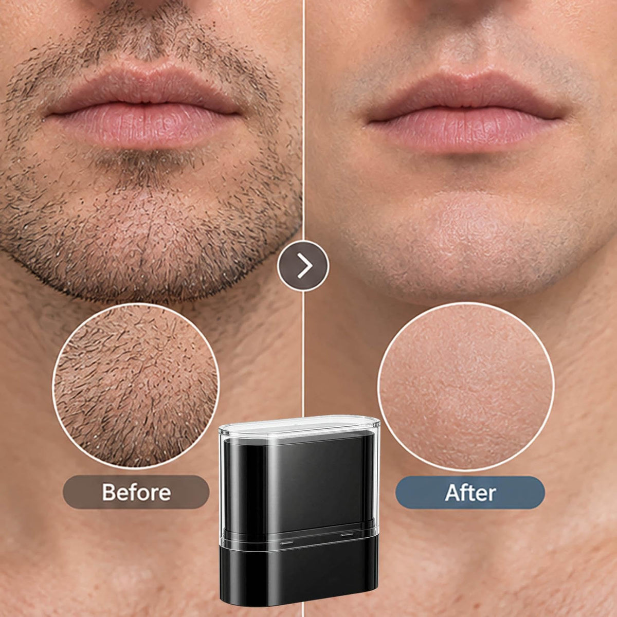 Men's 3-in-1 Shaving & Skincare Stick, Moisturizing Softening Beard