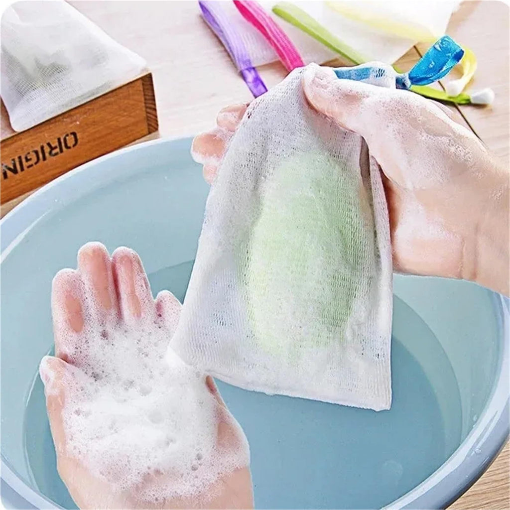 Soap Saver Bag 6-600PCS Portable Soap Pouch Multi Use Lather Net for Travel Camping Cleanser Shaving Cream Body Wash Accessory(600pcs)