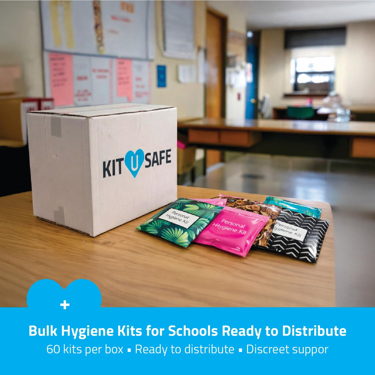 Bulk Menstrual Hygiene Kits with Tampons, Pads & Wipes