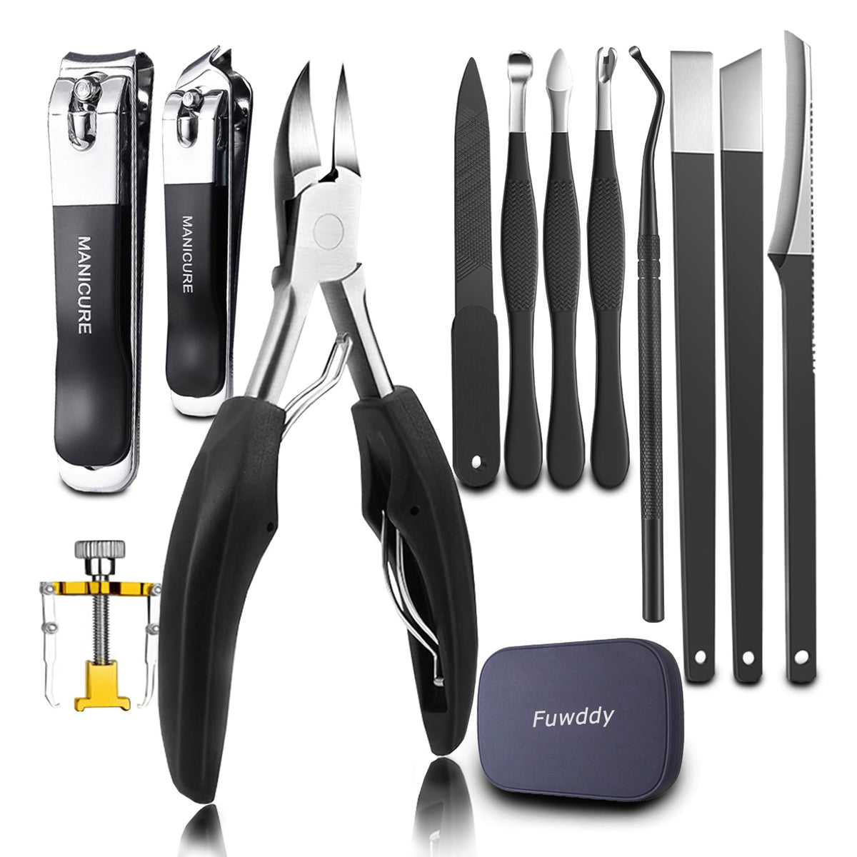 Heavy-Duty Angled Toenail Clippers for Thick Nails
