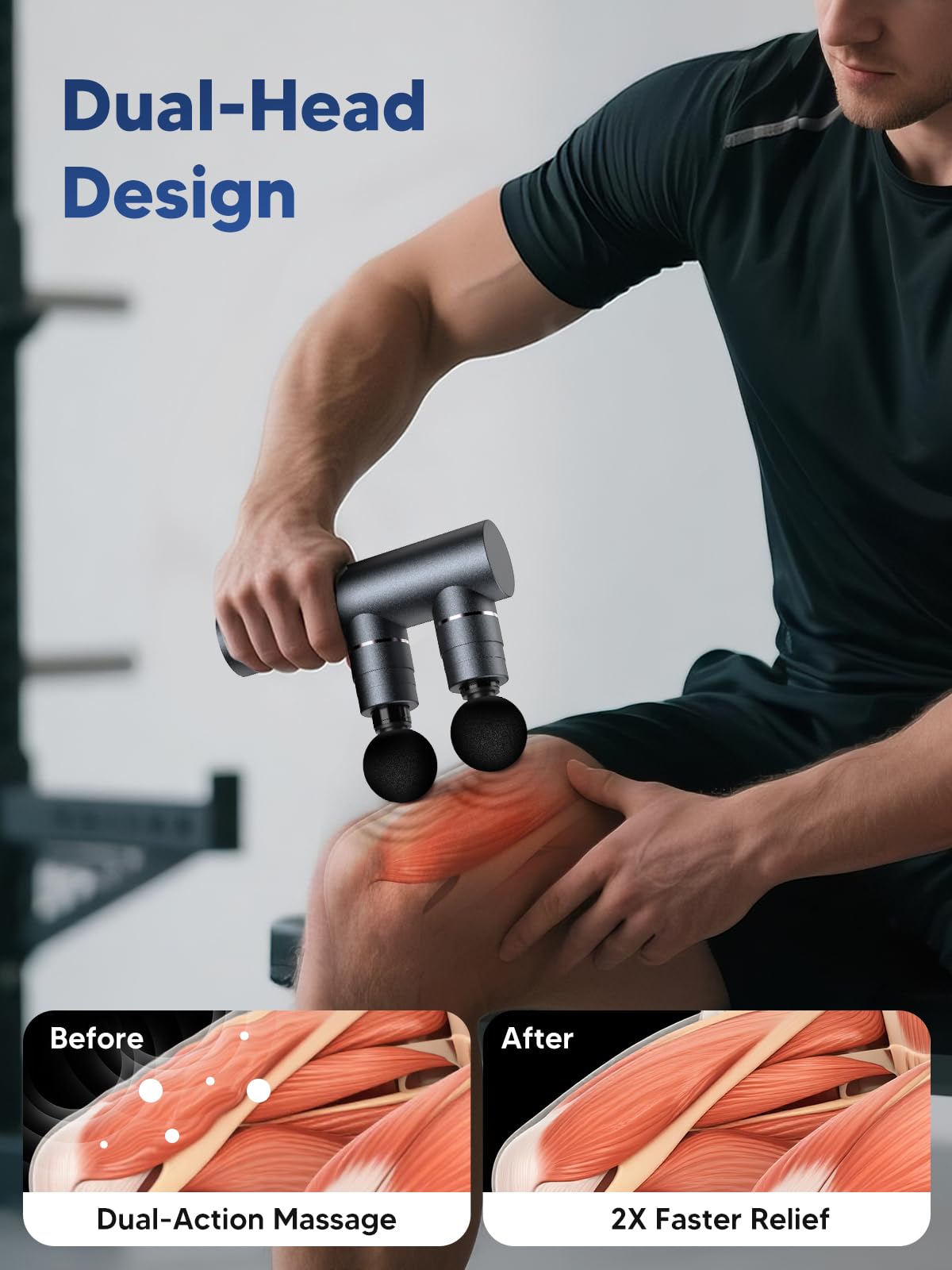 arboleaf Mini Massage Gun, Percussion Deep Tissues Muscle Massager, Full-Metal Travel Massage Gun, Portable Handheld Massager, Compact Sports Massager for Office Gifts for Him, Home, Athletes