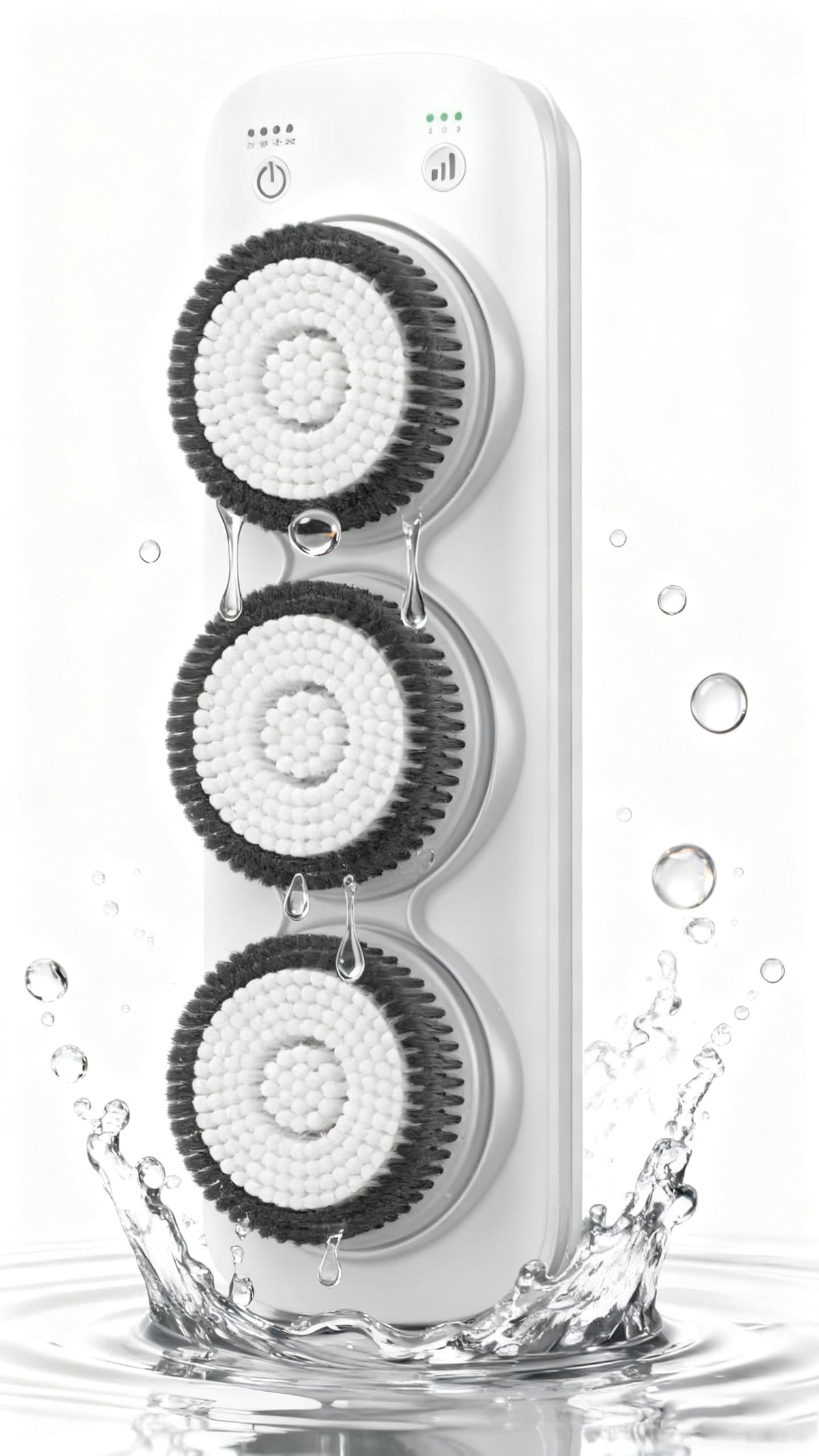 KFJZGZZ Back Scrubber for Shower Wall, 3-Speed & Height Adjustment Wall-Mounted Electric Back Scrubber, for Deep Cleansing, Exfoliation, and Daily Bath