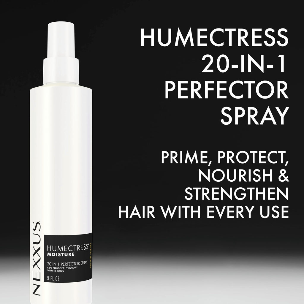 Nexxus Humectress Leave-In Conditioner Spray 20-in-1 Perfector for Dry Hair With Biotin & Hyaluronic Acid 9 oz