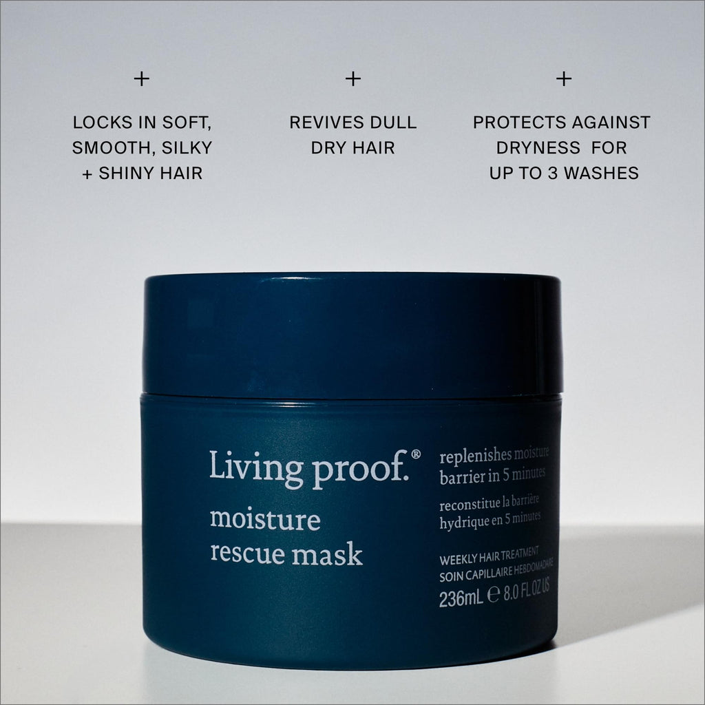 Living Proof Moisture Rescue Hair Mask & Deep Conditioner for Dry & Damaged Hair, Deep Conditioning Repair Treatment