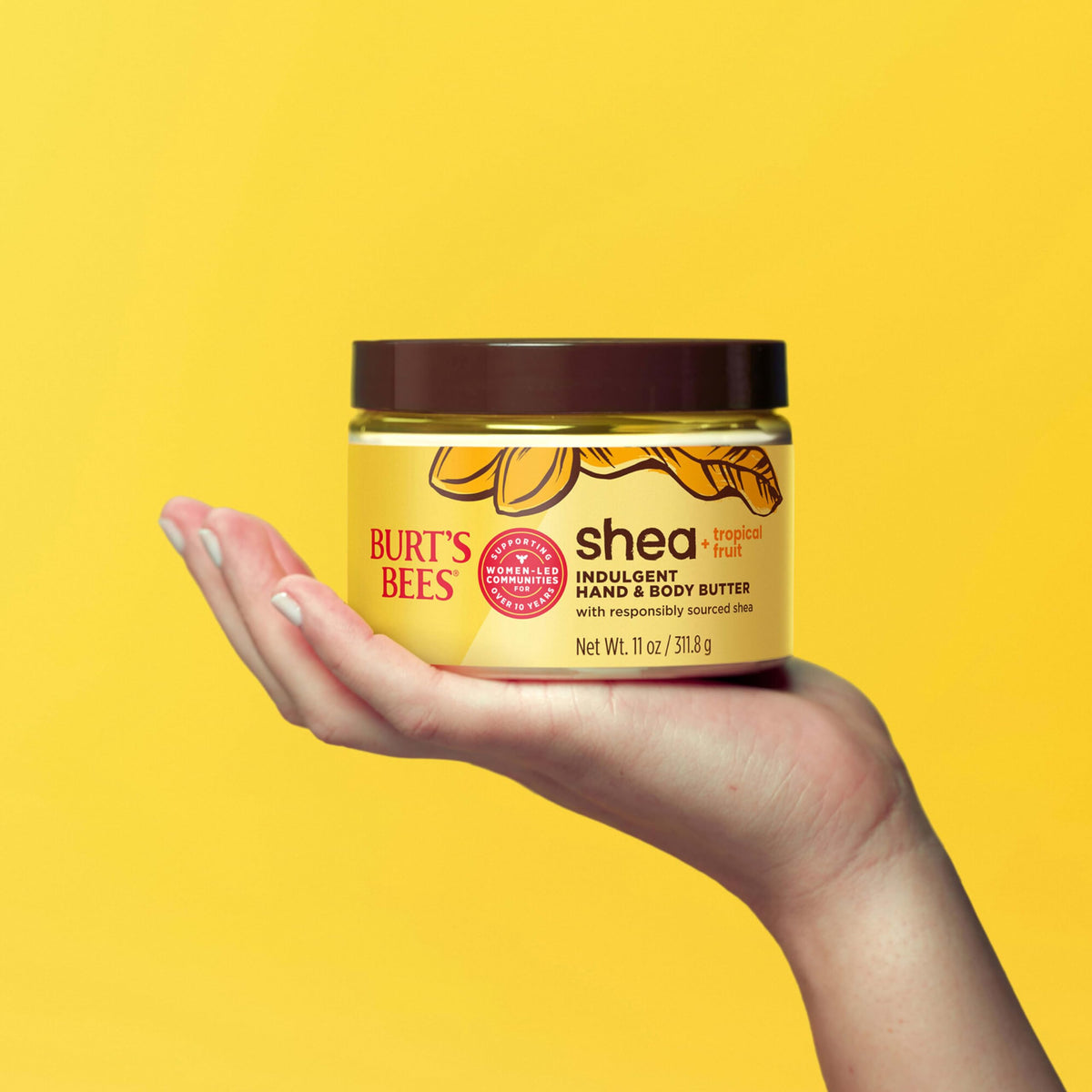 Burt's Bees Shea + Tropical Fruit Indulgent Hand and Body Butter, 11 oz.