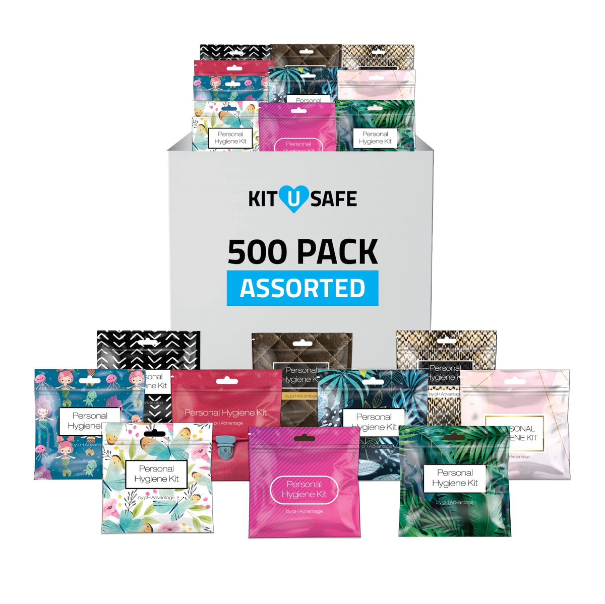 Bulk Menstrual Hygiene Kits with Tampons, Pads & Wipes