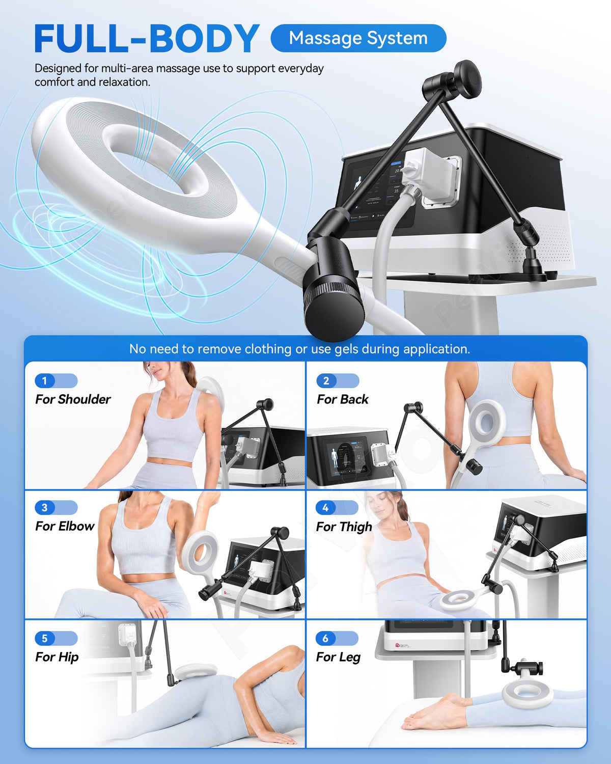 PerVita Low-Frequency Pulse Massager with Touchscreen