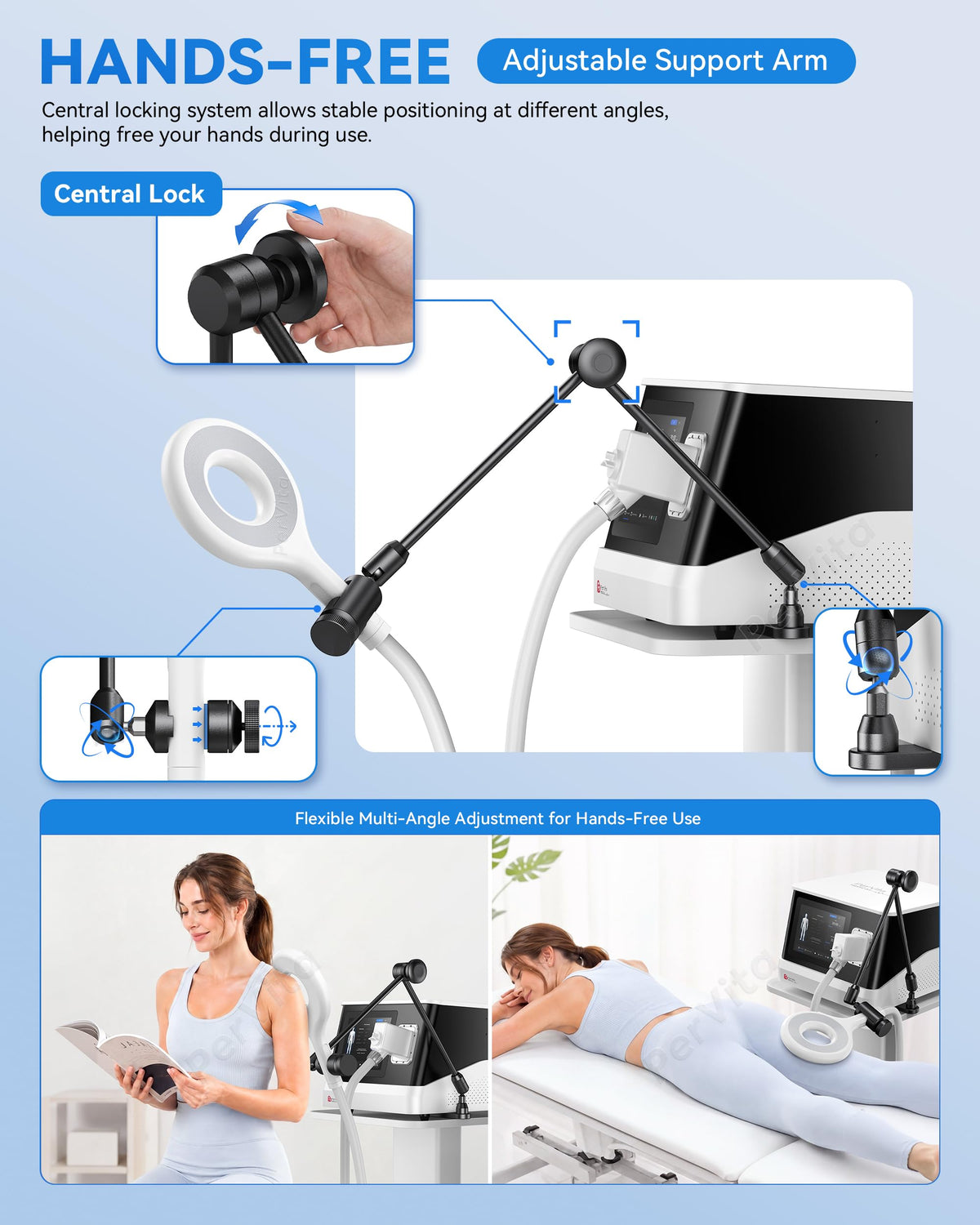PerVita Low-Frequency Pulse Massager with Touchscreen
