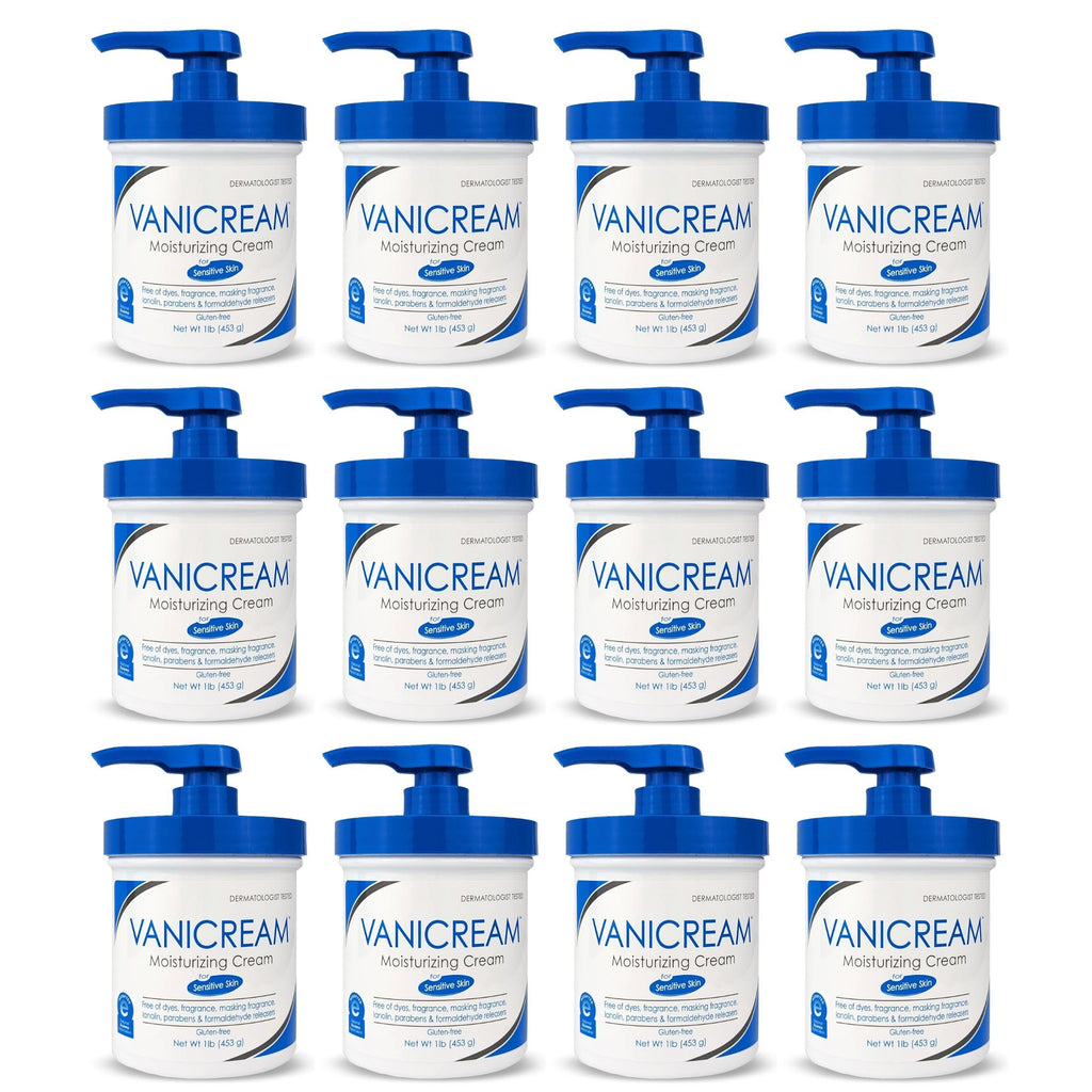 Vanicream Moisturizing Skin Cream for Sensitive Skin 16 oz (Pack of 12)